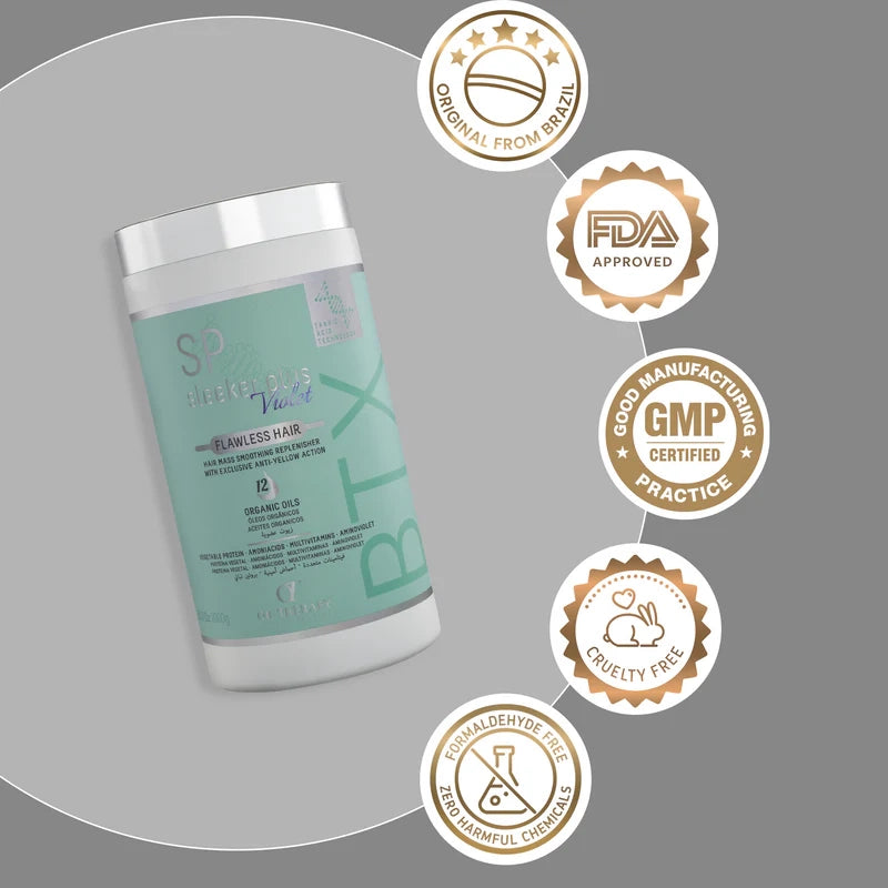 بوتوكس تنعيم الشعر البرازيلي سليكر بلس فيوليت - للشعر الأشقر والمصبوغ 1000 مل