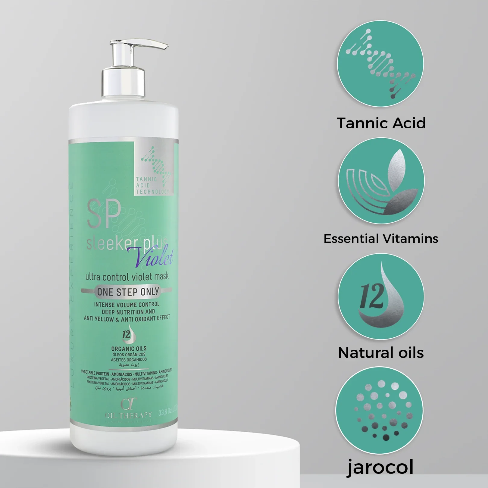 بروتين الشعر البرازيلي سليكر بلاس فيوليت – للشعر الأشقر والمصبوغ – 1000 مل