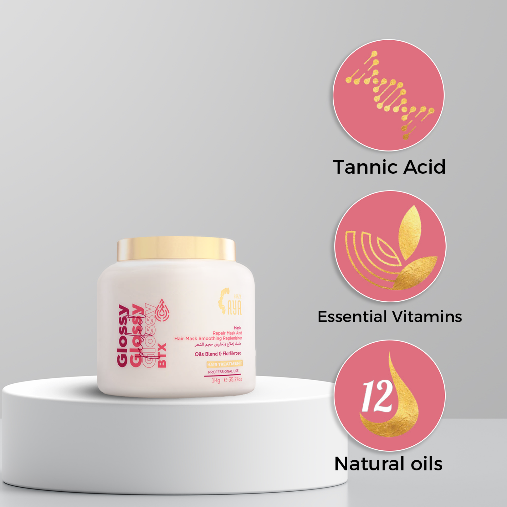 بوتوكس الشعر آية برازيل – 1000 مل – للشعر العادي