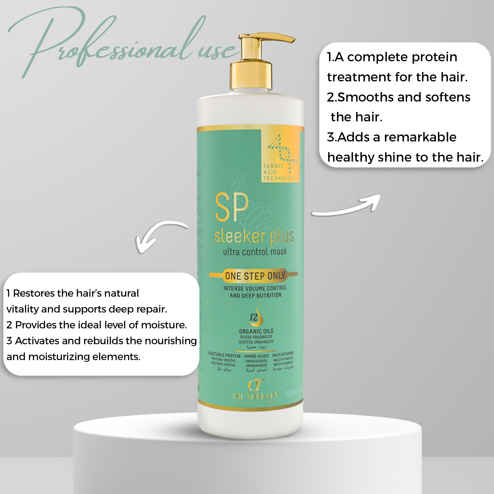 Sleeker Plus Ultra Control Hair Protein – For Normal Hair – 1000ml