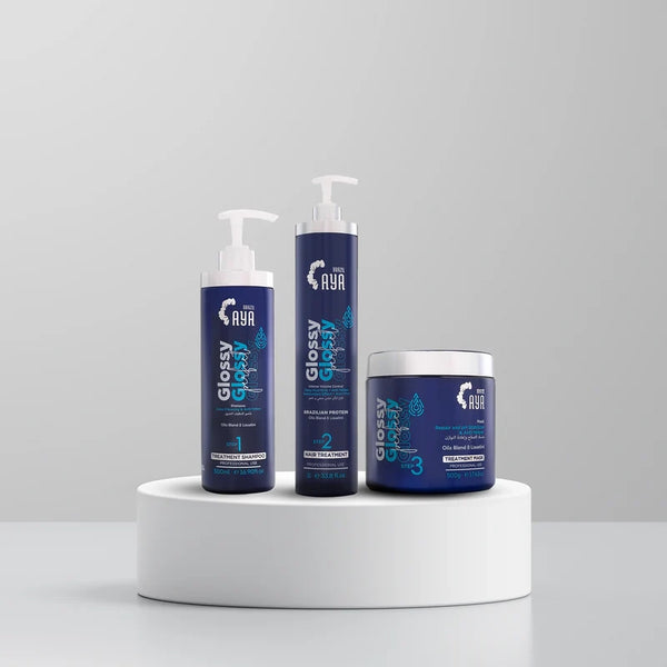 Aya Brazil Kit Glossy Perfect Violet 3 Steps – For Blonde/Dyed Hair