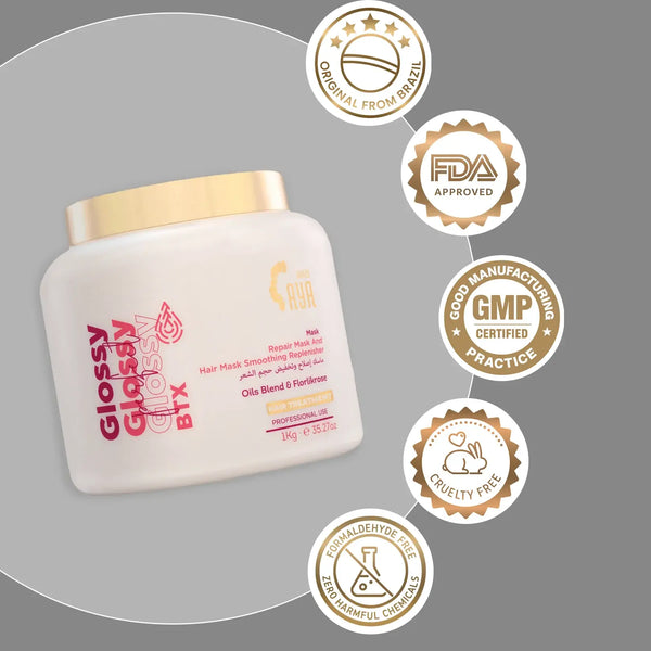 Aya Brazil Glossy Perfect Mask – 1000 ML – For Normal Hair