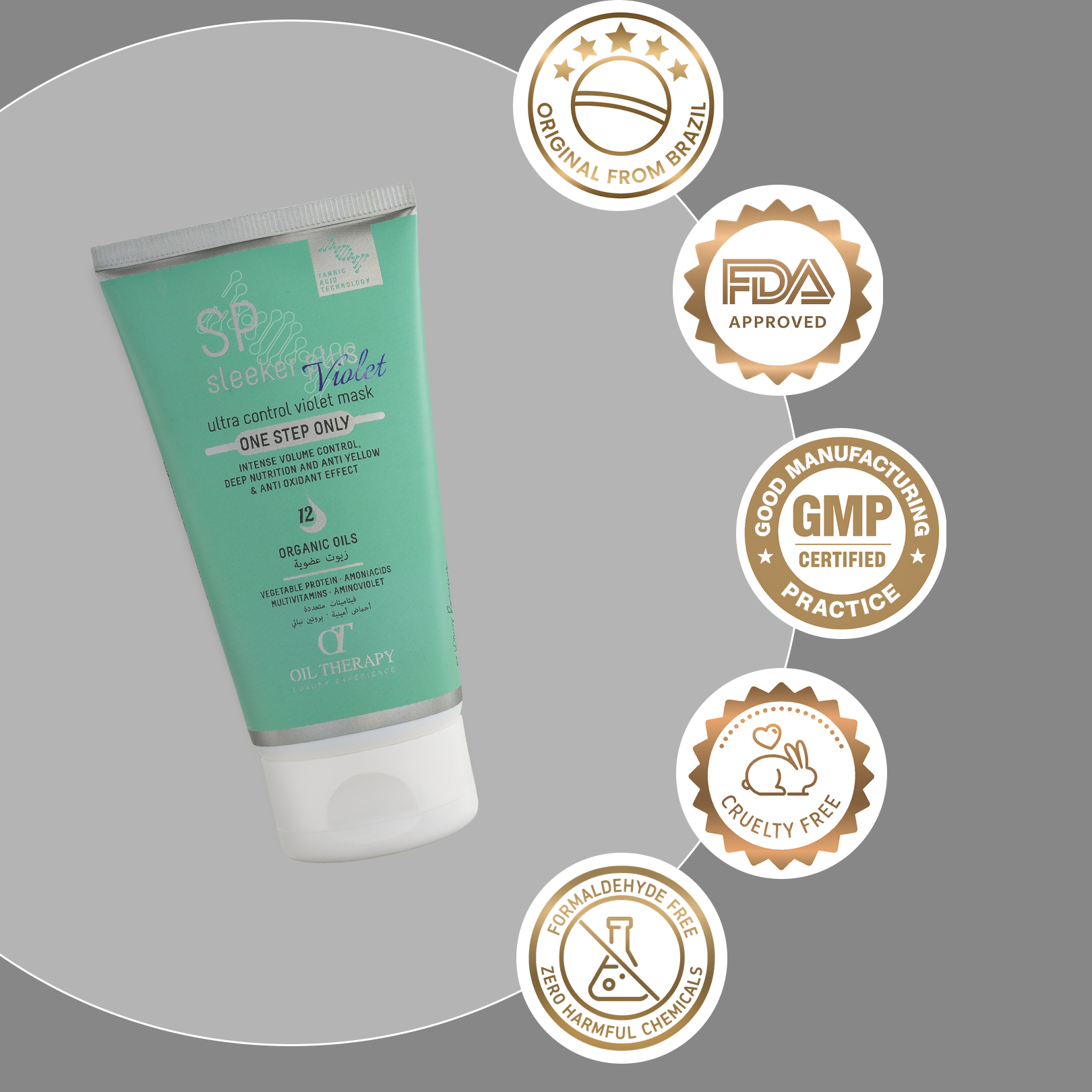 Sleeker Plus Ultra Control Hair Protein Violet Mask For Blond/Dyed Hair – 150ml