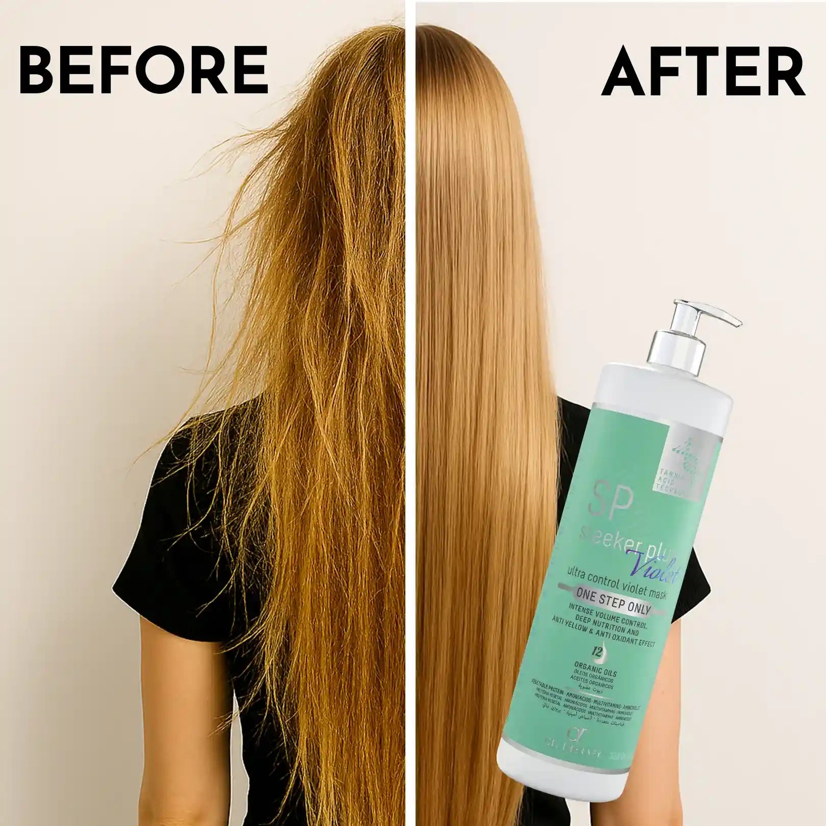 بروتين الشعر البرازيلي سليكر بلاس فيوليت – للشعر الأشقر والمصبوغ – 1000 مل