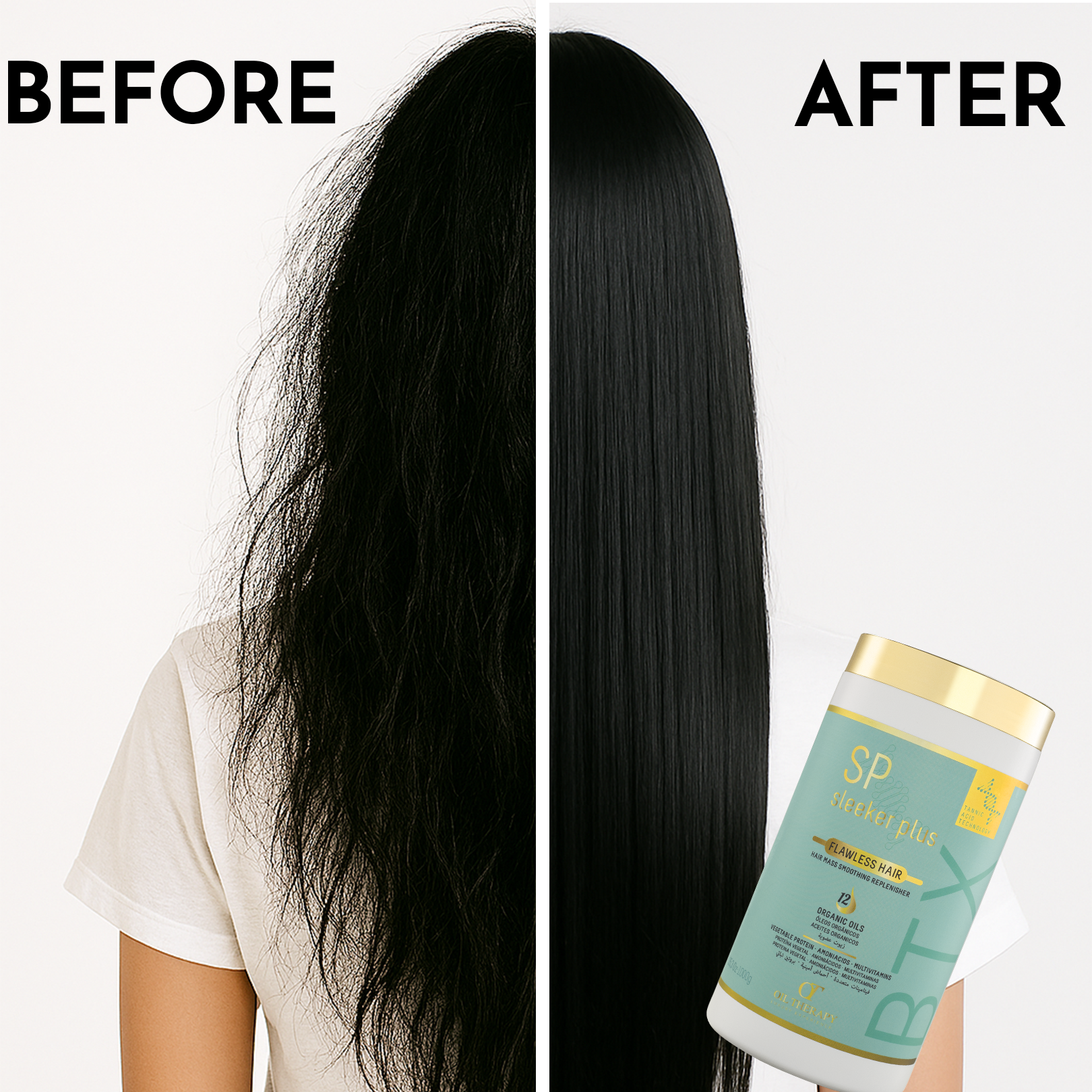 بوتوكس الشعر البرازيلي سليكر بلاس الذهبي - للشعر العادي 1000 مل