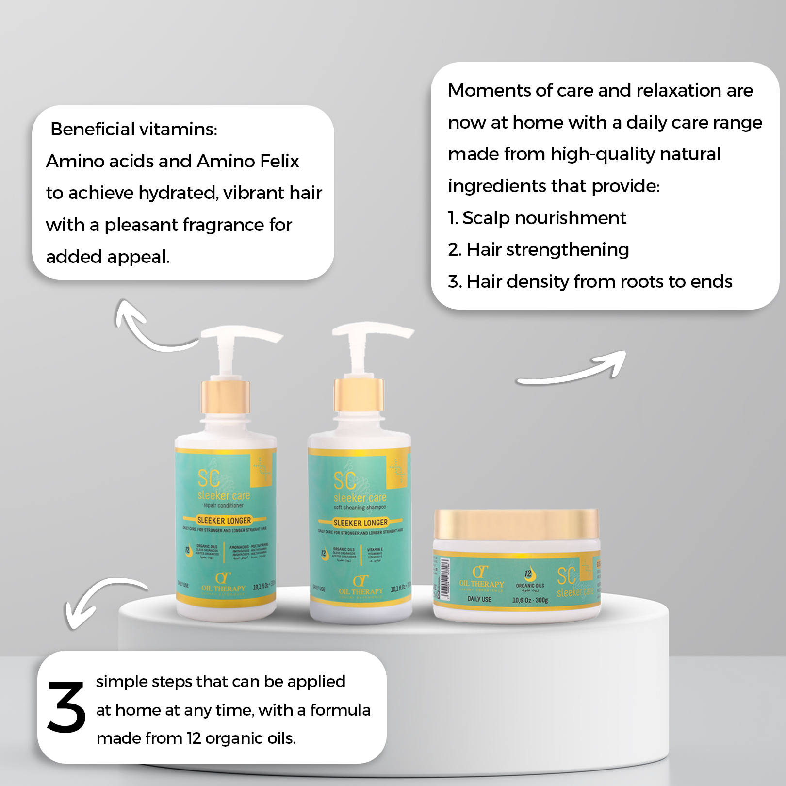 مجموعة الاستخدام اليومي من سليكر كير - للشعر العادي