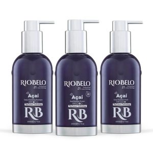 3 Steps Hair Protein Kit By Riobelo - Acai For Blond/Dyed Hair - 200Ml